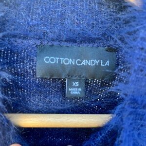 Cotton Candy Blue Turtleneck Sweater